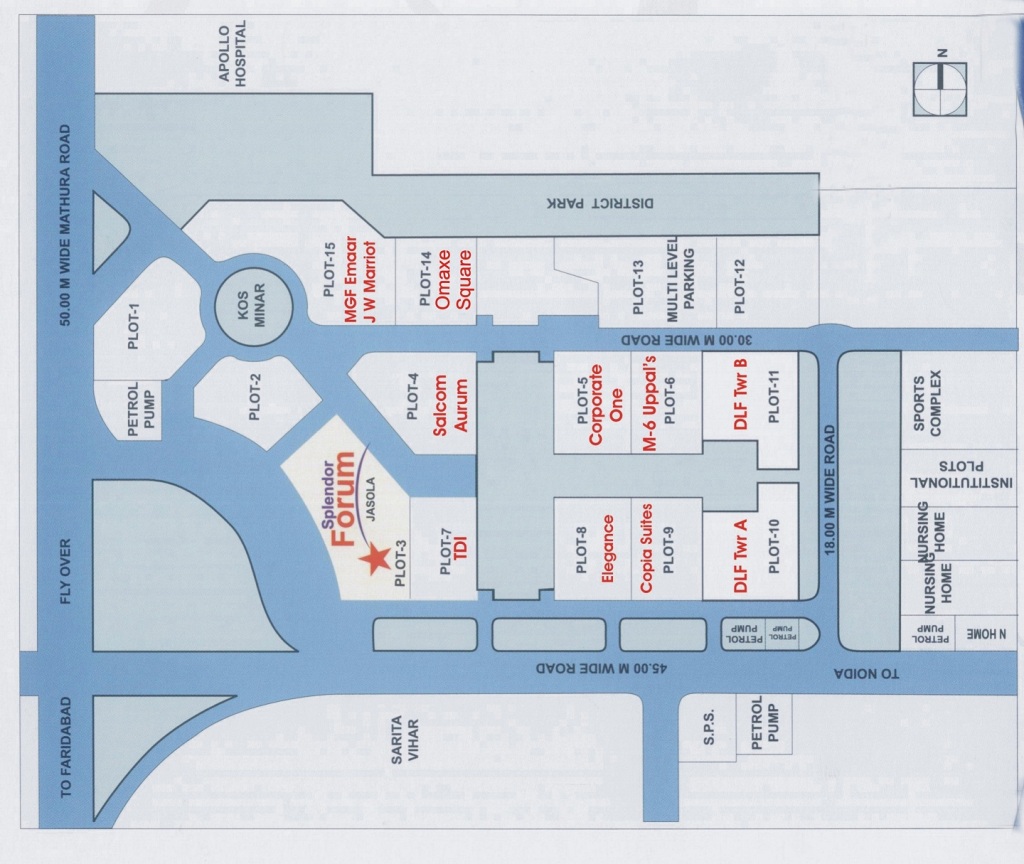 Jasola Map copy - Prithvi Estates