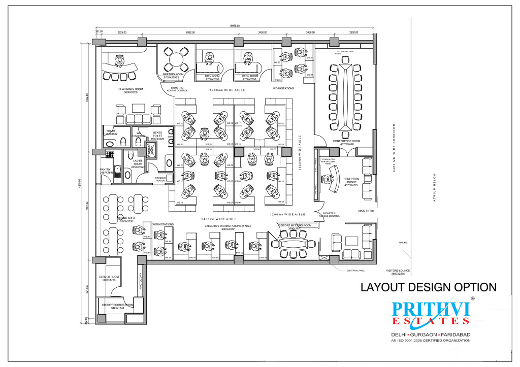 Layout Plan Office Sewa-Corporate-Park - Prithvi Estates