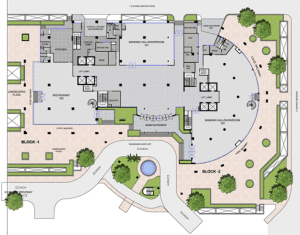 site-plan-of-unitech-signature-towers-gurgaon - Prithvi Estates